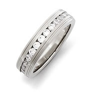 stanless steel engraved wedding ring