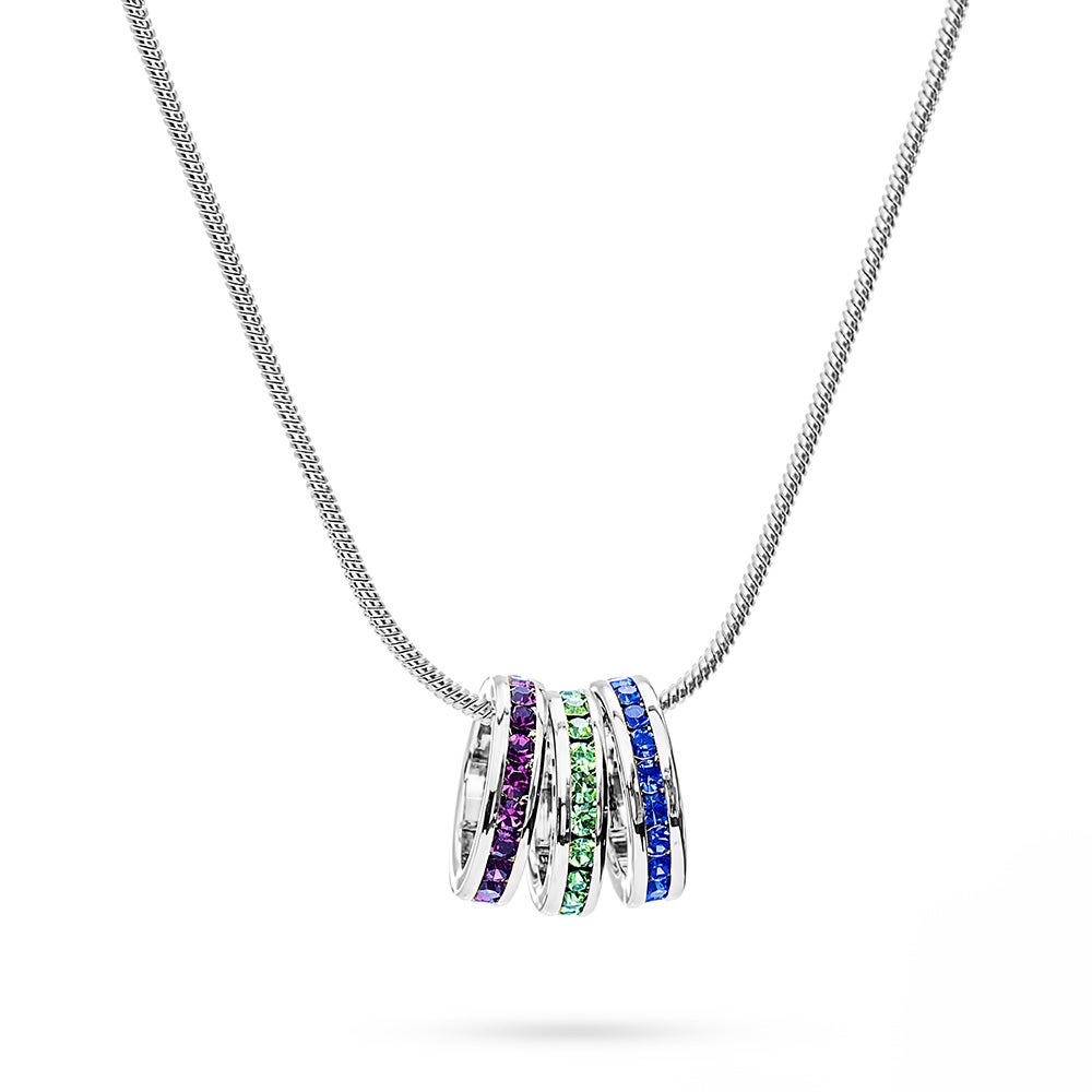 Family Birthstone Charm Necklace By Posh Totty Designs |  notonthehighstreet.com