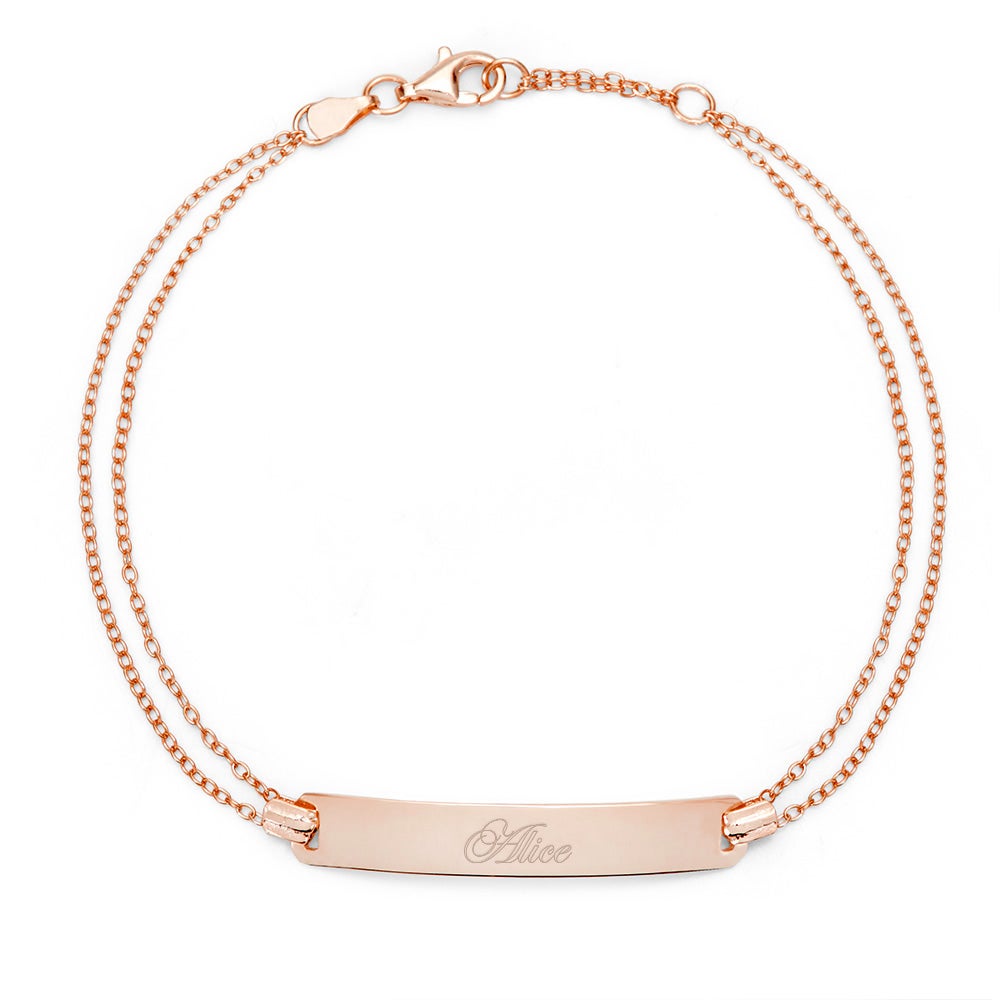 Rose gold hot sale personalized bracelet