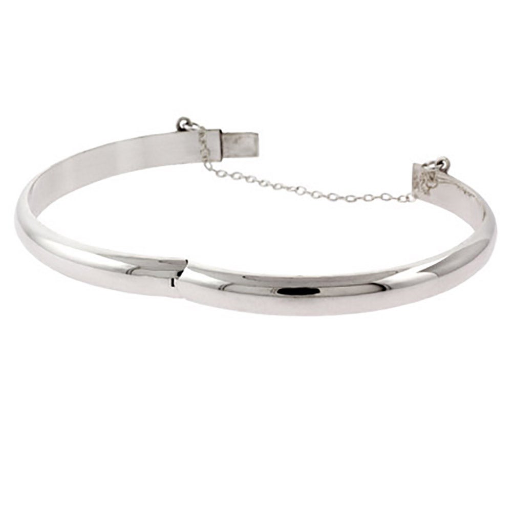 7mm Sterling Silver Bangle Bracelet | Eve's Addiction®