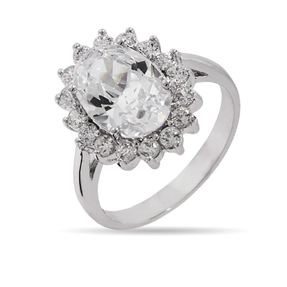 The Royal Ring In Brilliant Faceted Cut Diamond CZ | Eve's Addiction®