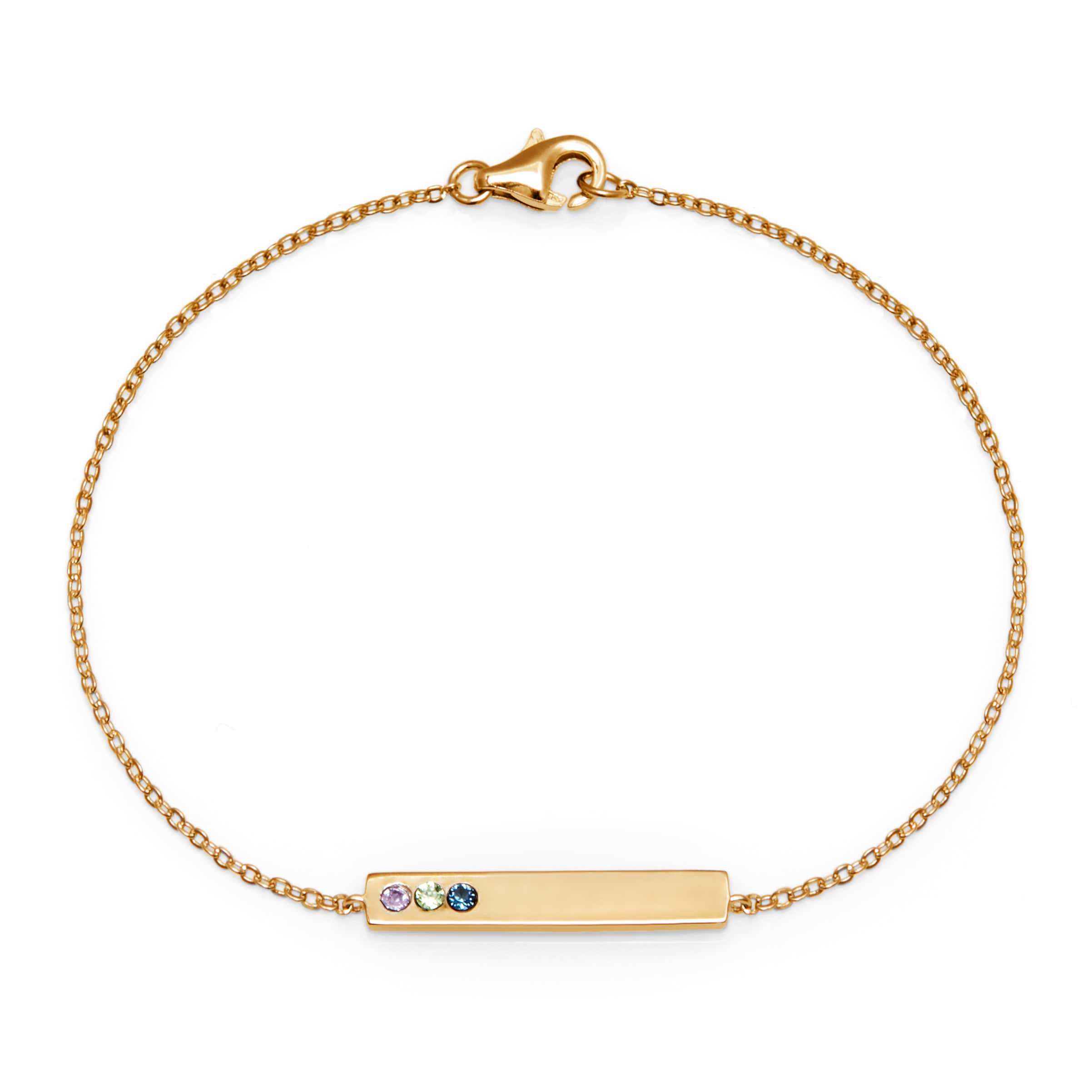 Personalized Gold Bar bracelet - Custom Name Bracelet - Engraved Bracelet -  Friendship Bracelet for Best Friend - Birthday Gift for Sister 