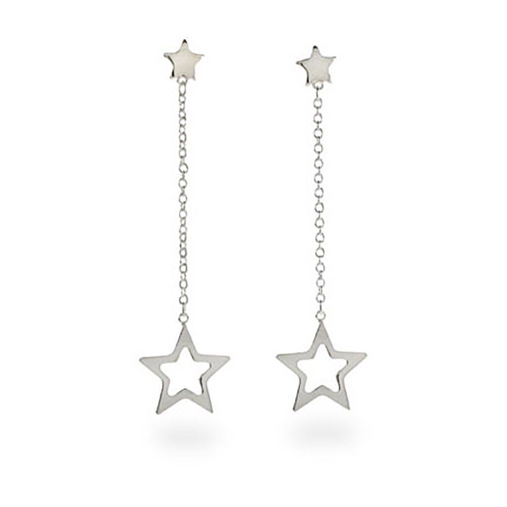 Designer Style Double Star Drop Earrings | Eve's Addiction®