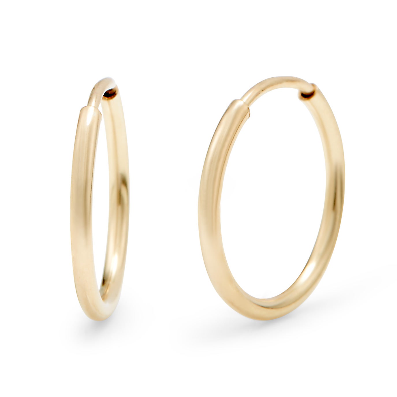14K Gold Filled .5 Inch Hoop Earrings | Eve's Addiction®