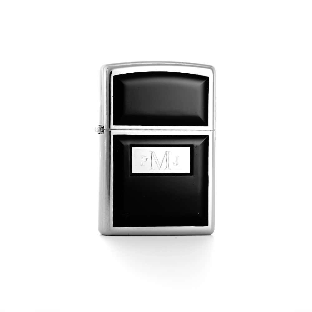 Personalized Black Ultralite Zippo Lighter