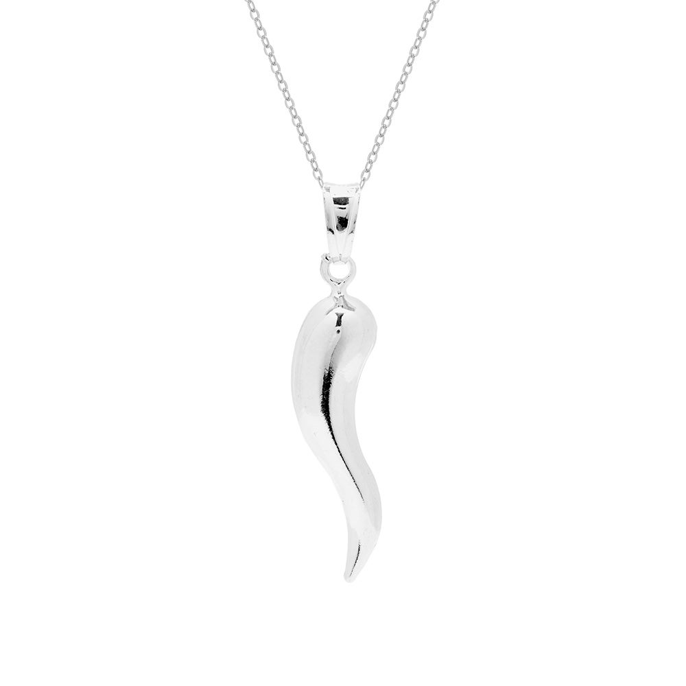 Vnox Italian Horn Necklace for Women, Silver Horn Necklace Stainless Steel,  Cornicello Necklace for Men - Walmart.com