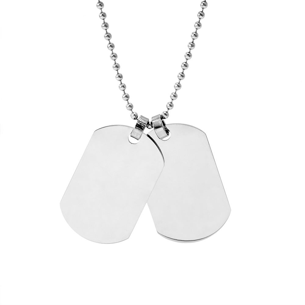 Two Dog Tag Stainless Steel Necklace | Eve's Addiction®