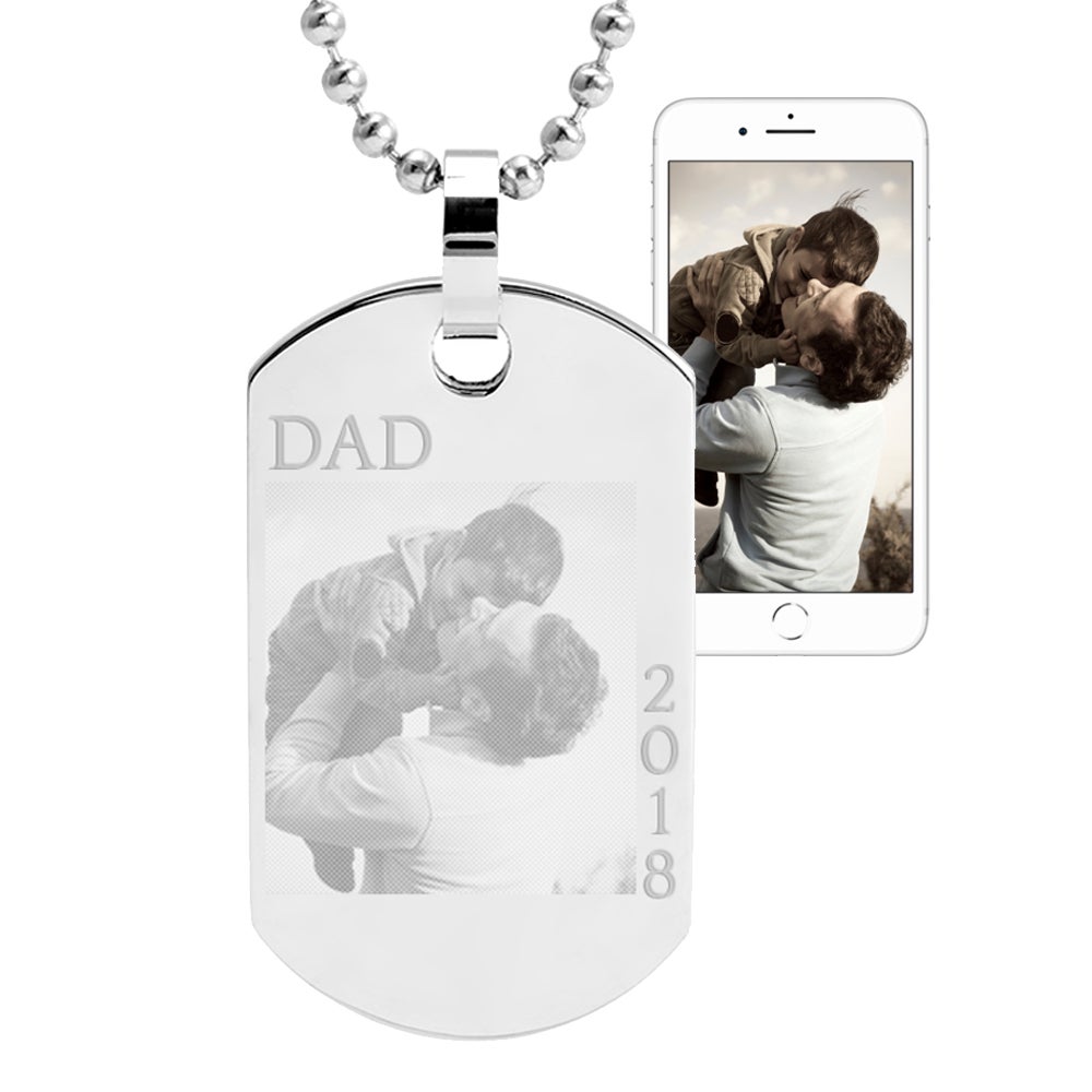 Luxury Dog Tag Necklace Unique Gifts Store Best Father Since 2002 v3