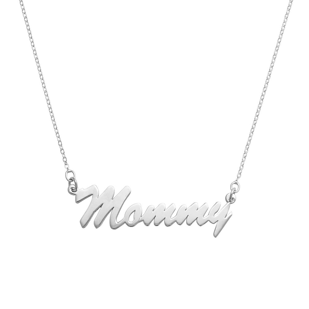 Mommy necklace online silver