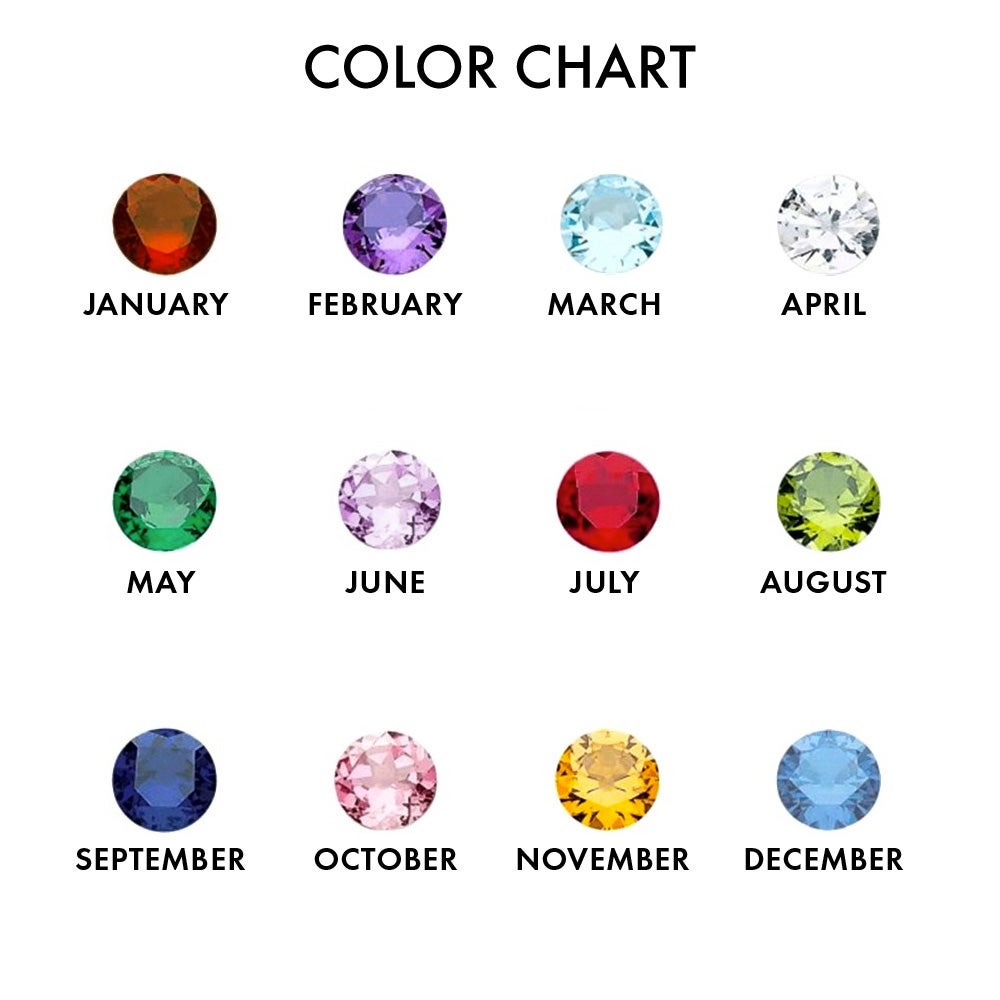 Swarovski Crystal Birthstone Chart