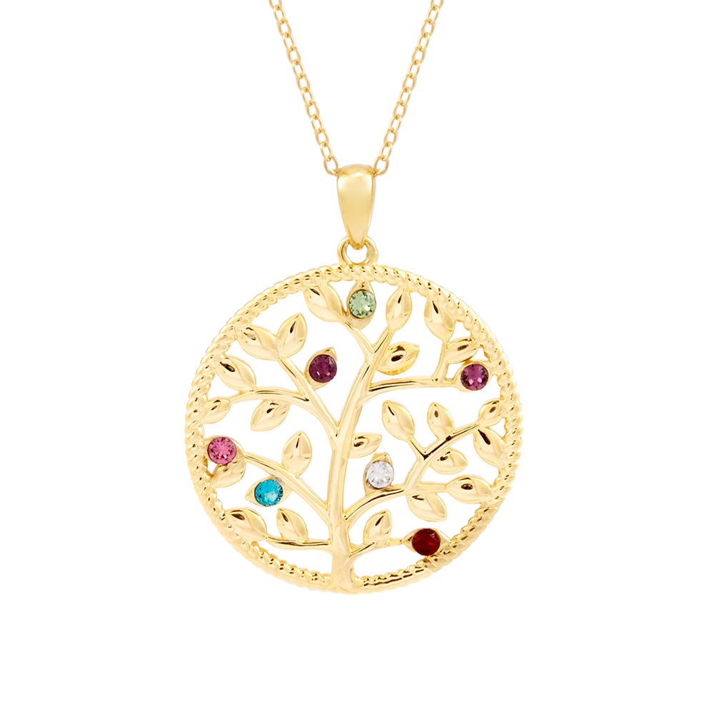 7 Stone Custom Birthstone Gold Family 