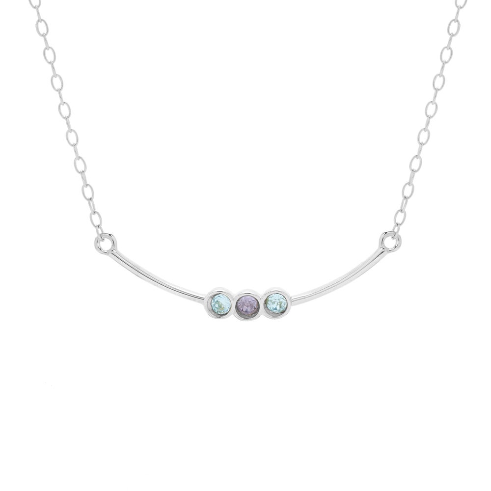 Personalized Mother's Necklace with Engraved Names and Birthstones –  ifshe.com