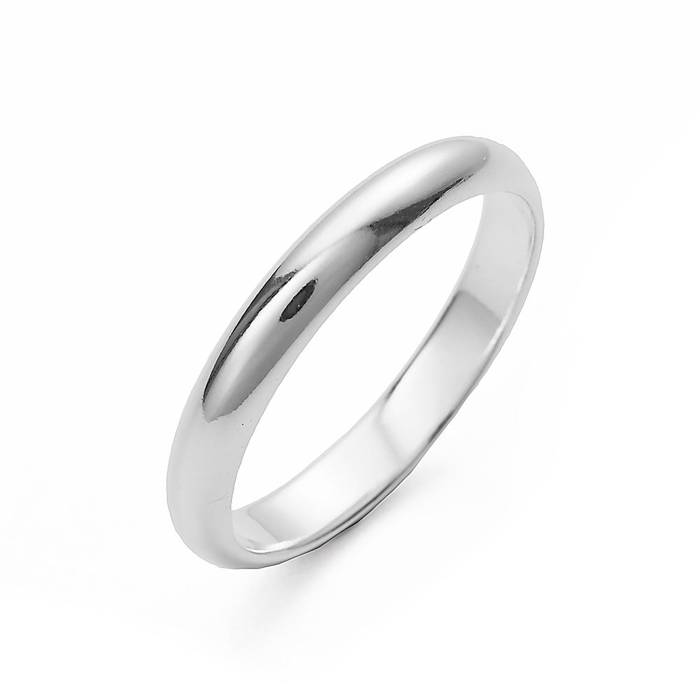 Extra Thin Sterling Silver Wedding Ring Set