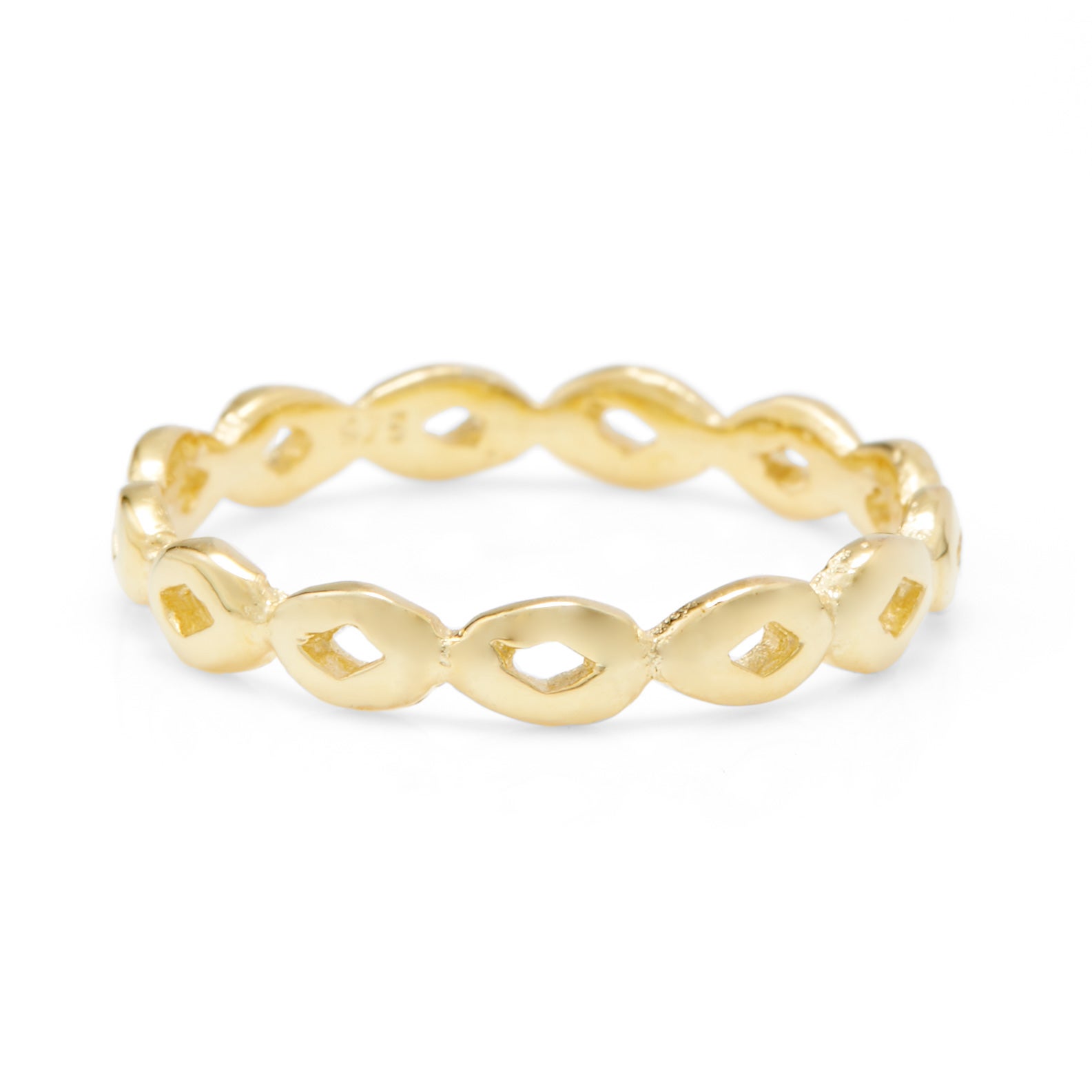 Gold Vermeil Thin Stackable Ring | Eve's Addiction®