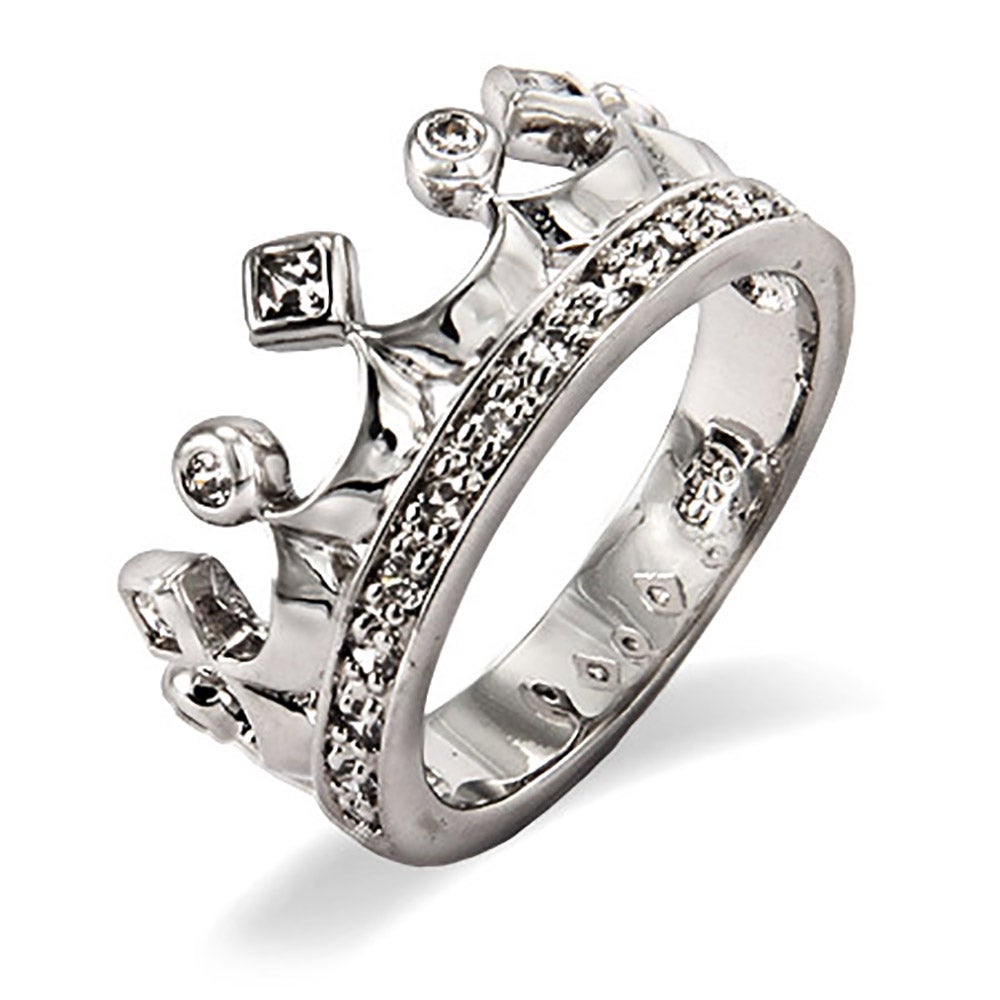 Sparkling Cubic Zirconia Crown Jewels Ring | Eve&#39;s Addiction®