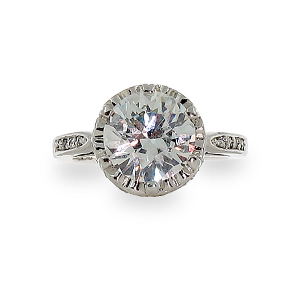 Crown Diamond Signity Star Cut CZ Ring | Eve's Addiction®