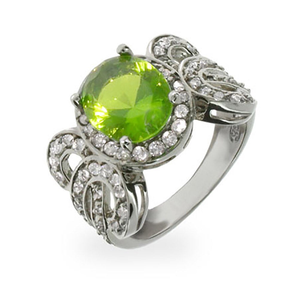 Vintage Oval Cut Emerald CZ Sterling Silver Ring | Eve's Addiction®