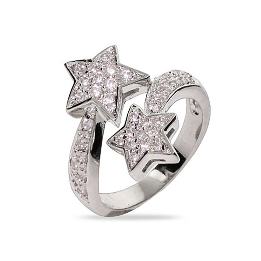 Shooting Stars Pave CZ Ring | Eve's Addiction
