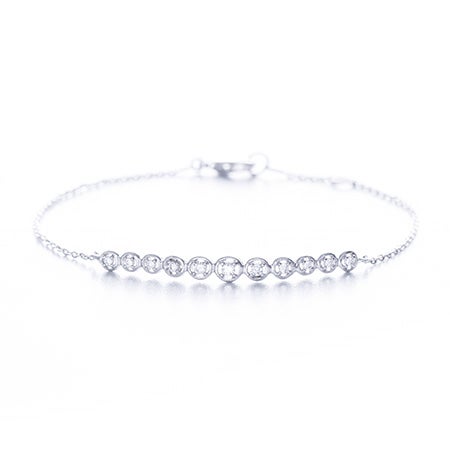 Designer Inspired Graduated CZ Bar Bracelet | Eve's Addiction®