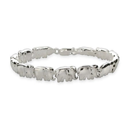 Sterling Silver African Elephant Parade Bracelet Eve S Addiction