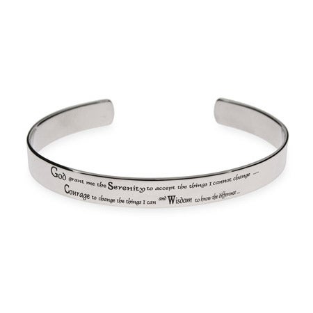 Mens Engravable Serenity Prayer Cuff Bracelet Eve S Addiction