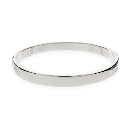 5mm Flat Engravable Sterling Silver Bangle Bracelet Eve S Addiction