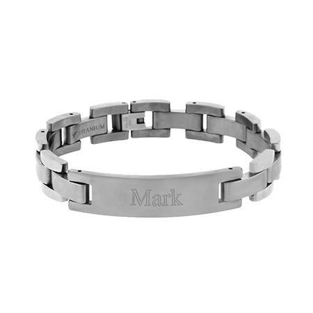 Mens Engravable Bracelets Eve S Addiction Engravable Men S Anium Id Bracelet Customizable 39 20