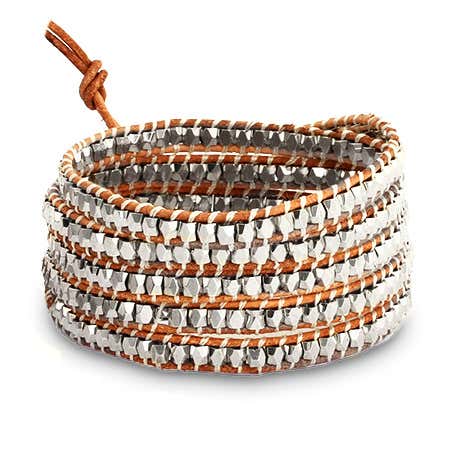 Where can you buy personalized leather bracelets and tan leather wrap bracelet