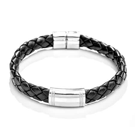 Where can you buy personalized leather bracelets and black engravable braided leather bracelet designs
