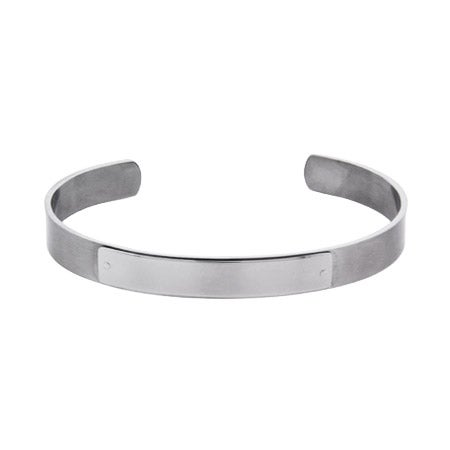 Engravable Stainless Steel Id Cuff Bracelet Eve S Addiction