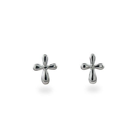Designer Style Earrings Hoop Starfish Cz Studs Eve S Addiction Designer Style Pee Sterling Silver Cross Earrings 13 30