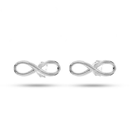 Designer Style Infinity Symbol Stud Earrings | Eve's Addiction®