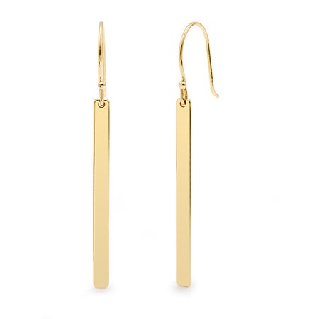 Long Dangle Earrings Dangling Designer Inspired Gold Dangling Bar Earrings 19 60