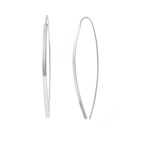 2 Inch Bar Drop Earrings in Sterling Silver | Eve's Addiction®