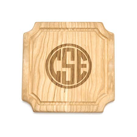 Personalized Block Monogram Wood Cutting Board