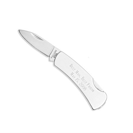 engravable stainless steel pocket knife, custom engravable pocket knife gift for bridesmaids
