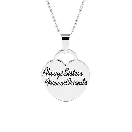 Always Sisters Forever Friends Necklace