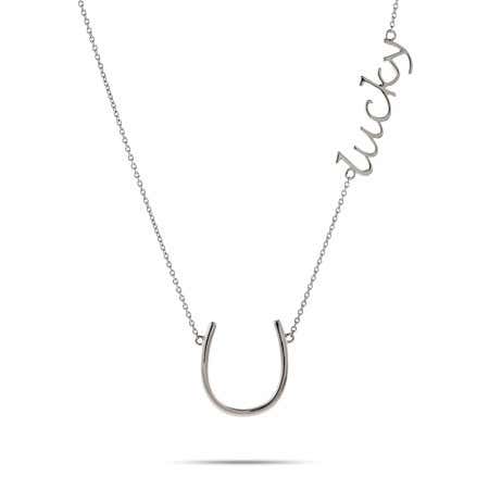 Sterling Silver Lucky Horseshoe Necklace