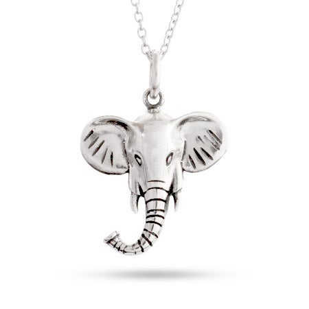 Sterling Silver Lucky Elephant Pendant