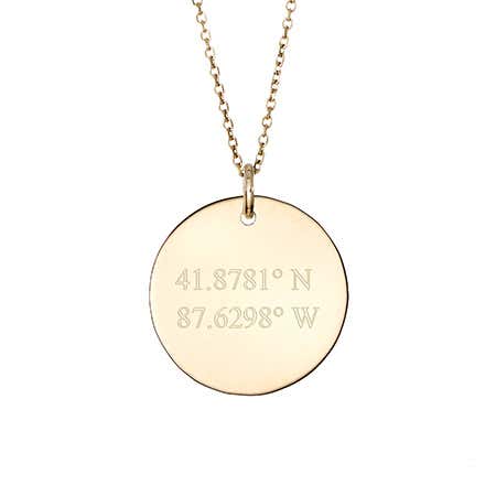 What does gold filled mean and 14k gold coordinate circle necklace