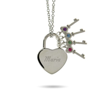 locked heart necklace