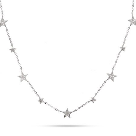 Seven Stars Sterling Silver Chain Necklace