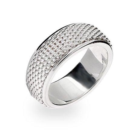 Sterling Silver Mesh Band