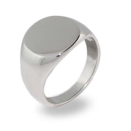 Signet ring history with simple engravable sterling silver ring with signet