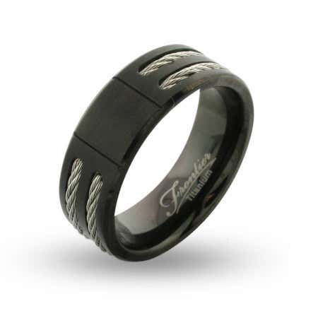 Men’s black signet ring from the history of signet rings