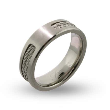 Engravable titanium signet ring for men with the history of the signet ring