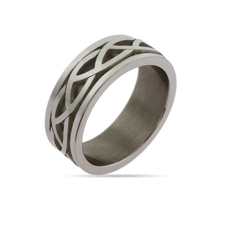 Mens Celtic Knot Engravable Ring | Eve's Addiction®