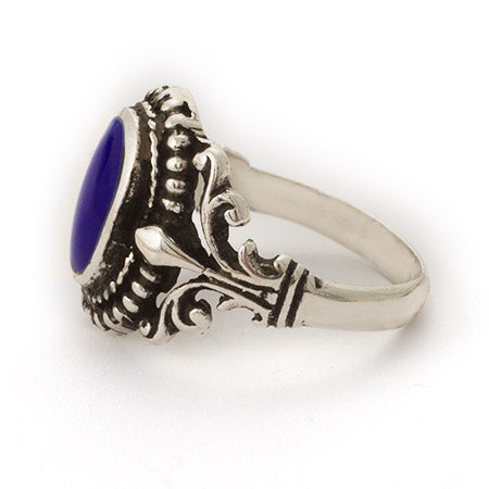 Sterling Silver Vintage Design Lapis Ring | Eve's Addiction®