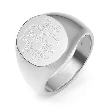 What is a signet ring answered with custom sterling silver signet ring