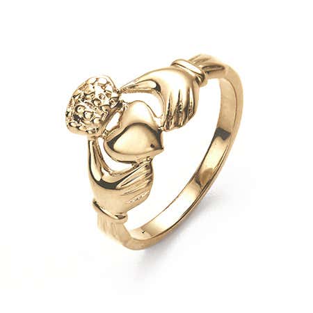 14K Gold Claddagh Wedding Ring